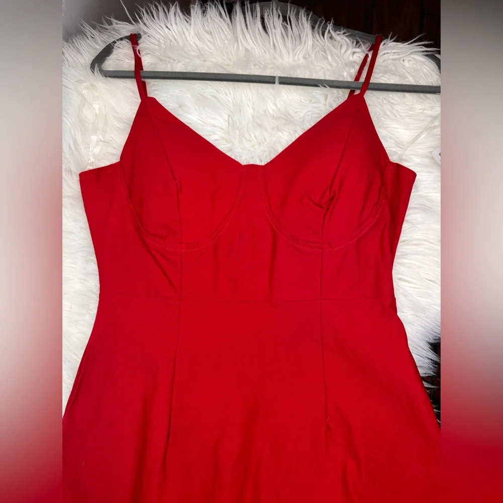 Windsor Bustier Red dress - Picture 4 of 5